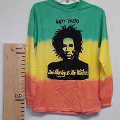 Bob Marley Zion Natty Dread Long Sleeve Tee Bob Marley And The Wailers Size Medium Men's Tyedye 100% Cotton New From Liquidation (Some Without Tags) Zoo York Hoodies, Bob Marley And The Wailers, Bob Marley Songs, Bob Marley Shirts, Bob Marley Legend, Bob Marley T Shirts, Vintage Bob, The Wailers, Movie Shirts