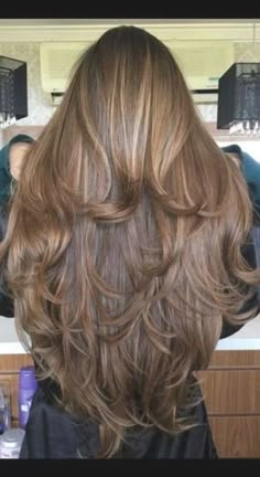 Elegant Curly Hairstyles, Curly Hairstyles For Long Hair, Hair Cuts Long, Design Hairstyle, Haircuts For Long Hair With Layers, Layered Hair With Bangs, Hairstyles For Layered Hair, Braid Hairstyle, Long Layered Haircuts