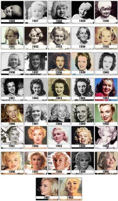 an old photo of marilyn monroe in the 1950's and early 1960s's