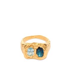 Simuero Buzo Ring Sky Blue & London Blue Topaz | END. Saint Laurent Sunglasses, Gucci Jewelry, Sea Inspired, Blue Topaz Stone, Sky Blue Topaz, Sporty And Rich, Topaz Stone, Clarks Originals, London Blue Topaz