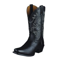 PRICES MAY VARY. Full-grain leather foot and upper Goodyear leather welt Four-row stitch pattern w/ decorative cutout Leather lining Duratread outsole Western Dress With Boots, Dress Boot, Black Cowboy Boots, Ariat Boots, Black Cowboy, Men’s Boots, Western Boot, Cowboy Boot, Western Cowboy