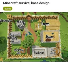 a map of the minecraft survival base