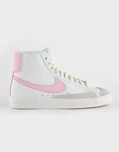 NIKE Blazer Mid '77 Girls Shoes - WHITE | Tillys Nike Blazer Mid 77 Lilac, Nike Blazer Mid 77 Se Dance, White Nike Blazer Mid 77, Womens Nike Blazers Shoes, 77 Blazers Shoes, Blazers Womens Shoes, Nike Blazer Mid 77 Flower, Air Force High Tops Nike, Nike Blazer Mid Blue