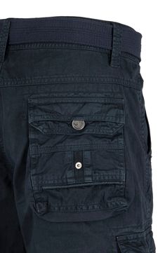 Belted snap button cargo shorts add laid-back style and everyday comfort to your wardrobe. Fit: this style fits true to size. 12.5" inseam; 12" rise 100% cotton Machine wash cold, tumble dry low Imported Utility Cotton Cargo Jeans, Short, Utility Cargo Jeans In Cotton, Short Utility Cargo Jeans In Cotton, Utility Style Cotton Cargo Shorts, Utility Style Cotton Cargo Jeans Short Length, Utility Style Short Cargo Jeans, Cotton Utility Cargo Jeans Short Length, Short Utility Cargo Jeans, Short Cotton Cargo Jeans With Side Pockets