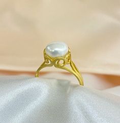 14K Yellow Gold Ring | Matt Finish Ring | Pearl Stone Ring | Handmade Jewelry | Gift for Her | Mother's Day Gift | Luxury Gold Ring RING DETAILS : Handmade with meticulous attention to detail Genuine 14K yellow gold with a matt finish for enduring beauty Elegant ring design featuring a lustrous Pearl Stone Craftsmanship that epitomizes opulence and refinement ♦ Payment Options Available  ♦ Free Shipping Via FedEx ♦ All pieces come in gift box  ♦ All our jewelry comes with a certificate 💖Welcome Elegant Hand Forged Rings, Elegant Rings With Polished Finish For Gift, Elegant Polished Finish Rings For Gift, Hand Forged White Jewelry For Wedding, Exquisite Pearl Ring For Anniversary, Polished Finish Pearl Ring As Gift, Hand Forged Rings As Gift, 14k Gold Polished Pearl Ring, White 14k Gold Ring As Gift