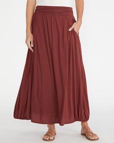 Favorite Maxi Knit Skirt - Regular | Garnet Hill Fall Maxi Skirt With Elastic Waistband, Fall Solid Color Gathered Maxi Skirt, Solid Color Gathered Maxi Skirt For Fall, Solid Gathered Maxi Skirt For Fall, Solid Maxi Skirt With Elastic Waistband For Fall, Maxi Skirt With Elastic Waistband For Fall, Fall Stretch Maxi Skirt With Gathered Details, Flowy Midi Skirt With Elastic Waistband, Casual Stretch Maxi Skirt With Elastic Waistband