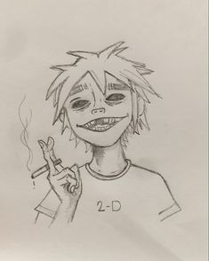 #gorillaz #sketch #drawing Gorillaz Drawing Style, How To Draw Gorillaz Style, Gorillaz Doodles, 2d Gorillaz Drawing, Sketchbook Design Ideas, Gorillaz Sketch, Cute Sketches Doodles, Funny Drawings Sketches, Gorillaz Drawing