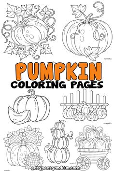 . #Sunflower_Coloring_Page #Pumpkin_Canvas_Painting #Sunflower_Coloring #Fall_Coloring_Sheets Fall Craft Ideas For Kids, Pumpkin Canvas Painting, Crafts Kindergarten, Pumpkin Coloring, Bug Coloring Pages, Cat And Pumpkin, Pumpkin Images, Pumpkin Pictures