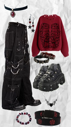 Gothic Fits Men, Emo Outfit Ideas Men, Grunge Outfits Men Edgy, Emo Clothing Men, Emo Clothes Ideas, Emo Clothes Png, How To Find Ur Style, Punk Clothing Men, Aesthetic Grunge Outfits Men