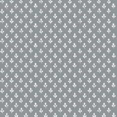 a gray and white pattern with leaves on it