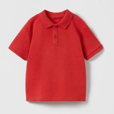 Brand New! Size: 2-3 Years (38,6 Inches) 98 Cm Basic Peter Pan Collar Shirt Outer Shell 100% Cotton Color: Red Short Sleeve Polo Shirt. Button Closure At Chest. 1887/500/600 1887/500 Weight ~ Keywords: Zara Baby Zara Collared Top, Summer Red Cotton Polo Shirt, Red Cotton Polo Shirt For Summer, Red Collared Top For School, Red Summer School Tops, Red Summer Tops For School, Red Cotton T-shirt By Zara, Red Cotton Zara T-shirt, Red Long Sleeve Polo Shirt For Summer