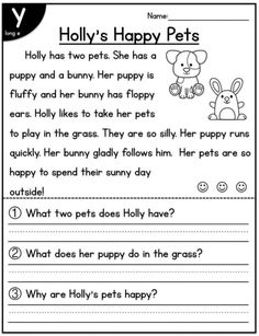 a worksheet with the words holly's happy pets written in black and white