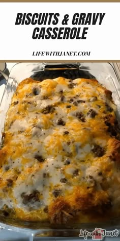 a casserole dish with cheese and meat in it