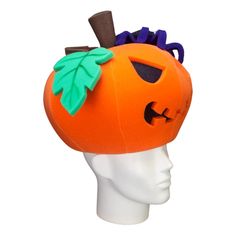 This Jack o Lantern Hat will definitely make you stand out at your next Party, Hora Loca, Wedding, Corporate Event, Birthday, Quinceanera, or Halloween Party! It can be used as a wedding hats, top hats, photo booth props, or a party favor.