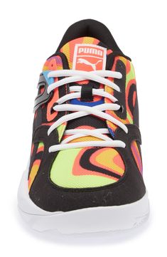 This street-ready sneaker hits the scene with plush materials, trend-forward colors and incredible cushioning. Lace-up style Textile and synthetic upper/synthetic lining/rubber sole Imported Sneaker Men, Up Styles, Nordstrom Rack, Diving, Rubber Sole, Coral, Nordstrom, Lace Up, The Incredibles