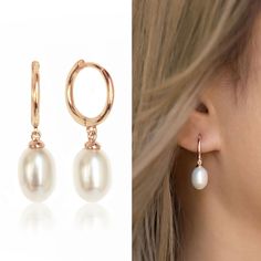 Huggie hoop earrings that hug your ear perfectly. Pave crystals give an extra sparkle and pair nicely with a classic Freshwater Pearl. MATERIALS - .925 Sterling Silver, 14K Rose Gold and Gold over Sterling Silver - Freshwater Pearl - Hypoallergenic, lead and nickel free DETAILS - Inside Diameter 8.5mm, Hoop Width 1.5mm - Height 0.9in(2.2cm) - Click close mechanism ► SHOP ROSE GOLD BRIDAL EARRINGS: https://www.etsy.com/shop/AMYOBridal?section_id=19273957 Elegant Small Hoop Clip-on Huggie Earrings, Elegant Clip-on Small Hoop Huggie Earrings, Elegant Hypoallergenic Huggie Teardrop Earrings, Classic Oval Hoop Earrings For Wedding, Hoop Huggie Earrings With Pearl Drop For Anniversary, Elegant Hypoallergenic Huggie Clip-on Earrings, Classic Teardrop Huggie Earrings For Wedding, Classic Hoop Pearl Earrings For Wedding, Classic Pearl Hoop Earrings For Wedding