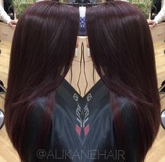 Pelo Color Vino, Wine Hair Color, Wine Red Hair, Wine Hair, Red Hair Inspo, Cherry Hair, Brown Hair Inspo, Hair Tint, Hair Color Burgundy