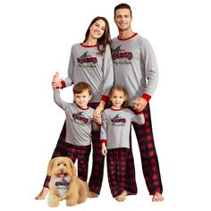 PRICES MAY VARY. Festive, Holiday-Inspired Design. This matching family pajama set features classic Christmas letter print in long-sleeved stretch tops and plaid pants, make these Pj's perfect for Christmas festivities. A pet scarf can not only be buttoned up for big dogs, but can also be folded and tied up for little dogs. Soft and Comfortable. Matching Christmas PJs made from a soft and long-lasting material. It's excellent elasticity for perfect fit, skin-friendly, breathable, comfortable and Best Family Christmas Pajamas, Christmas Pajamas Matching, Pajamas Matching, Matching Family Christmas Pajamas, Pajama Day, Christmas Jammies, Family Pajama Sets, Matching Christmas Pajamas, Trucks Print