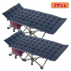 2 pcs portable cot with wheels for camping