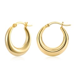 PRICES MAY VARY. ✦ CHUNKY HOOP EARRINGS - These small hoop earrings feature a chunky round design. Made of high quality stainless steel, they are sturdy and incredibly lightweight (single 0.09oz), great for sensitive ears. The hoops are beautifully crafted with secure and durable clasps to ensure a longer wearing experience. ✦ PREMIUM QUALITY - These thick hoop earrings are plated in 14K gold ensuring a long-lasting finish that is nickel free, lead free, and hypoallergenic. With an excellent pol Earrings Women Gold, Mini Hoop Earrings Gold, Thick Small Hoop Earrings, Birthday For Best Friend Gifts, Cute Earrings Hoops Gold, Gold Hoop Earrings Amazon, Hold Hoops Earrings, Cute Small Jewelry, 2000s Gold Jewelry