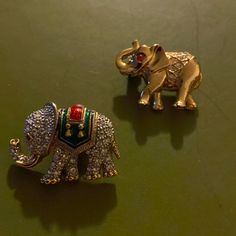 Two Rhinestones And Metal Pin And Brooch Both Elephants In New Unused Condition Please See Photos For Full Description And Details Same-Day Shipping Elephant Jewelry, Metal Pins, Pin Brooch, Brooch Pin, See Photo, Brooches, Elephant, Women Jewelry, Customer Support