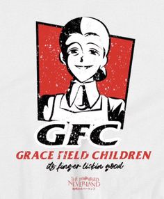 a white t - shirt with an image of a woman's face and the words grace field children on it