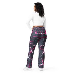 Designed to enhance your figure, these trendy leggings feature a high waist and a butt-lifting cut. The flared leg bottoms add a touch of style and make the leggings comfortable. Wear them on a walk, to the gym, or style them up with a bomber jacket or hoodie. * 74% recycled polyester, 26% elastane * Soft and stretchy premium quality fabric with a mild compression feel * Moisture-wicking fabric * UPF 50+ protection * High-waisted with a butt-lifting cut * Flared design from the knee down * Double-layered waistband with a pocket on the inside * The fabric is OEKO-TEX 100 standard certified * Blank product components sourced from China and Turkey Disclaimer: If body measurements fall between sizes, size up for a comfortable fit and size down for a snug fit. This product is made especially fo Trendy Leggings, Legging Outfits, Womens Leggings, Flare Leggings, Outfits With Leggings, Moisture Wicking Fabric, Body Measurements, A Walk, Upf 50