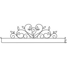 a line drawing of an apple planter with apples on it's side and leaves in the middle