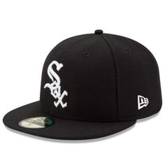 Let everyone know which baseball squad is your favorite with this Chicago White Sox Authentic Collection On-Field 59FIFTY fitted hat from New Era! Brand: New Era; Contrast-color undervisor; Fitted; Flat bill with ability to curve; High Crown; Imported; Material: 100% Polyester; Officially licensed; Raised embroidery; Six panels with eyelets; Structured fit; Wipe clean with a damp cloth. | New Era Men's Chicago White Sox MLB Chicago Sox Game Authentic Collection On-Field 59FIFTY Fitted Hat, Black