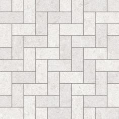 an image of a white brick floor textured with grey and white tile patterning