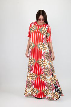 Long Loose Summer dress, Long print dress, Blue Plus Size Maxi Dress, A line Long Dress, Daywear Loose fit Dress, Red with Dark blue elements Long Dress Available Size: XS, S, M, L, XL, 2XL,3XL,4XL, 5XL, 6XL, 7XL, 8XL Made of : Lycra Viscose - suitable for summer season. Do not crease. The model wears size M - 5,6' / 170 cm CARE Machine Wash 30oC Hand Wash with warm water Medium hot iron Thank you for visiting my shop. www.EUGfashion.com e-mail: office@EUGfashion.com Multicolor Digital Print Maxi Dress, Patterned Printed A-line Dress, Flowy Red A-line Dress, Multicolor Digital Print Dress For The Beach, Multicolor Digital Print Beach Dress, Beach Dress With Multicolor Digital Print, A-line Beach Dress With Vibrant Print, Spring Beach Dresses With Digital Print, Spring Beach Dress With Digital Print