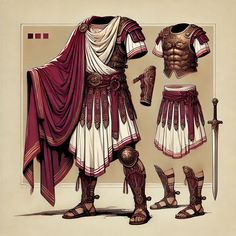 Roman/Greek inspo 🤍 (These are affiliate links to make the outfit! This metallic paint is amazing… and this is the exact EVA foam i’ve bought multiple times!) Greek Historical Clothing, Ancient Rome Clothing Men, Gladiator Outfit Men, Male Greek Clothing, Greek Male Clothing, Roman Armor Concept Art, Ares Character Design, Greek Clothes Male