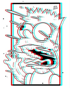 Trippy Simpsons Painting, Trippy Cartoon Drawing Ideas, Graffiti Characters Cartoons, Drawing Ideas Trippy, Trippy Sketch Ideas, Markers Drawing Ideas, Markers Drawing, Trippy Designs