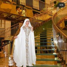 High End Luxury Abaya. Lgant Ans Stylish Abaya White, Moroccan Wedding Dress, Luxury Abaya, Rhinestone Headband Wedding, Black Halter Maxi Dress, Wedding Dress Hijab, Muslim Wedding Dresses, Sparkly Wedding Dress, Watercolor Dress