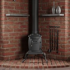 US Stove Wood-Burning EPA Certified Cast-Iron Stove, For 900 sq. ft. Rooms, Small at Tractor Supply Co. Wood Burning Stove Corner, Cast Iron Wood Stove, Wood Stove Installation, Us Stove Company, Stove Hearth, Wood Stove Hearth, Outdoor Wood Burning Fireplace, Stove Installation, Cast Iron Cleaning