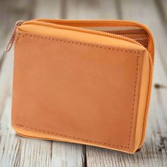 Billetera de Piel - TM-41541 Leather Wallet Rectangular Leather Coin Purse For Daily Use, Leather Coin Purse With Card Slots For Travel, Compact Leather Travel Wallets, Compact Leather Wallet For Everyday, Compact Everyday Leather Wallet, Daily Use Bags With Coin Pocket, Daily Use Bifold Bag With Coin Pocket, Cognac Leather Bags With Card Slots, Compact Leather Bags With Zipper Closure