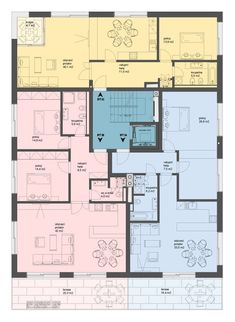 the floor plan for an apartment building