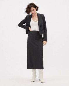 Striped Midi Pencil Skirt | RW&CO. Midi Pencil Skirt, Midi Skirt Pencil, Pencil Skirt, Pencil, Skirt