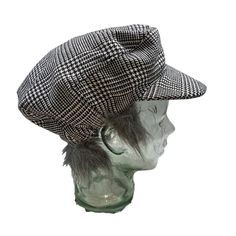 Old Grandpa Plaid Newsboy Costume Hat Os New Without Tags Halloween Costume Old Man Hat, Gray Hair Hat 23.62" 60cm Measurements Approximate I Created Plasma Beamz To Support My Dream Of Being An Independent Designer And Entrepreneur! Check Out My Boutique Stocked With One-Of-A-Kind Items For All Of Your Fabulous Upcycled Fashion Needs! This Product Photography Is The Original Work Of Plasma Beamz. The Use Of These Photos Without Written Consent From The Artist Is Strictly Prohibited. Thank You F Casual Costume Hats With Short Brim, Casual Costume Hat With Short Brim, One Size Fall Cap Mini Hat, One Size Fall Mini Cap Hat, One Size Flat Cap For Fall, One Size Fall Flat Cap, Trendy Fitted Flat Cap, Trendy One-size Flat Cap, Trendy One Size Flat Cap