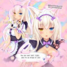 Coconut Nekopara, Pink Icons, Edit Video, Cat Girl, Proud Of You, Pretty Pictures