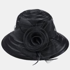 Material: high quality Organza, 100%Polyester.Overly light and elegant.Sun-Prevent: translucent material prevent your skin from the ultraviolet from sunshine while going out. Cloche Hat, Kentucky Derby, Ultra Violet, Kentucky, Derby, Going Out, Hats, Skin, Black