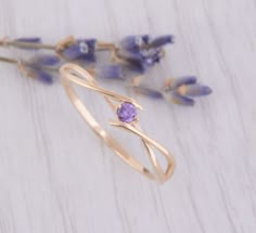 14k yellow gold celtic style amethyst promise ring for her, Unique womens small & dainty promise ring, Womens amethyst gold ring WE OFFER UNLIMITED PERIOD INSTALLMENTS PLAN This is a beautiful, stunning, feminine ring that works well for all occasions, styles, and ages. You will love it! Ring information: Stone: Amethyst Approximate size: 2.5mm Approximate weight: 0.06ct ( in total) Approximate width of Band: 1.0mm (back part) and 5.0mm ( front part) Metal type: Gold Metal stamp: 14k gold In Cincin Diy, قلادات متدلية, Cute Promise Rings, Hand Jewelry Rings, Pretty Jewelry Necklaces, Cute Engagement Rings, Promise Ring For Her, Celtic Style, Gold Rings Fashion