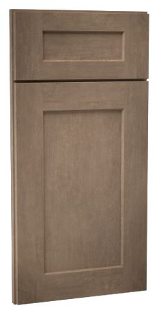 a brown cabinet door on a white background