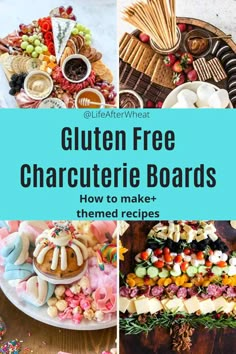 gluten free charcuterie boards with text overlay