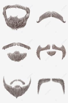 Beard Clipart, Mustache Drawing, Beard Drawing, Png Material, Fake Mustaches, Beards And Mustaches, Beard Shapes, Hipster Hairstyles, Hair Clipart