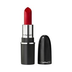 Miniature size. M·A·Cximal impact. Our iconic Matte Lipstick has been maxed out to give lips more with a silky-matte finish and good-for-lips formula that looks richer, feels better and lasts longer. Get more colour with full-coverage, pigment-rich payoff in our widest range of Artist-appoved shades. Get more comfort with a creamy blend of coconut oil, organic shea butter and cocoa butter that conditions and nourishes lips. Get more care with instant and eight-hour moisture. Get more longwear wi Mac Lip Pencil, Revlon Super Lustrous Lipstick, Clinique Pop, Mini Lipstick, Mac Lips, Ruby Woo, Revlon Super Lustrous, Long Wear Lipstick, Black Honey