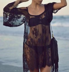 #Summer #Loose #LaceDress | #Beach #Dresses & #CoverUps | #Zorket Lace Beachwear Cover-up For Beach, Sheer Beach Cover-up For Beach Season, Sheer Beach Swimwear, Sheer Swimwear For Vacation, Spring Sheer Swimwear For Beach, Sheer Beachwear Cover-up, Sheer Swimwear For Spring Beach Season, Beach V-neck Lace Dress, Sheer Swimwear For Spring Beach Outings