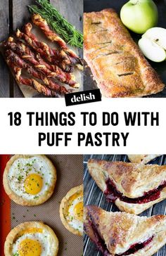 Recipes Using Puff Pastry, Puff Pastry Ideas, Pastry Dough Recipe, Savory Puff Pastry, Phyllo Dough Recipes, Puffed Pastry