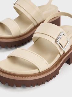 Taupe Buckled Platform Slingback Sandals | CHARLES & KEITH Beige Double Strap Sandals With Buckle Closure, Beige Buckle Closure Footbed Sandals For Spring, Beige Footbed Sandals With Buckle Closure For Spring, Beige Footbed Sandals With Adjustable Strap For Summer, Beige Adjustable Strap Footbed Sandals For Summer, Trendy Beige Sandals With Buckle Closure, Beige Double Strap Footbed Sandals For Summer, Cream Open Toe Sandals With Buckle Closure, Beige Double Strap Sandals For Summer