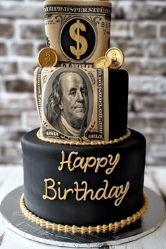 Creative and Classy Dollar Cakes for Men: Must-See Ideas Millionaire Cake, Men Birthday Party Theme, 70th Cake, Money Birthday Cake, Birthday Cake For Men, Cake For Him, Cake For Men, Birthday Cake For Husband, Cake For Husband